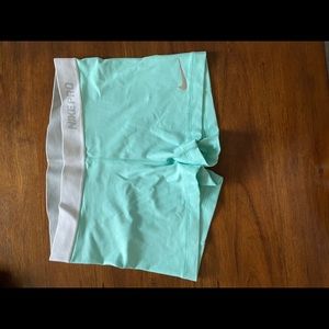 Nike shorts, turquoise, large, great condition!